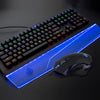 Image of Glowing Cold LED Keycap Wrist Rest Mechanical Gaming Keyboard Mouse Set Magic Refiner E-Sports Gamer Keyboard with 4000dpi Mouse