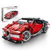 Image of Technic MOC Back Force Super Racing car toy Bugatti Model Building Blocks Sets Bricks Educational Toys for Children