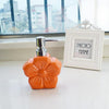 Image of Fashion Butterfly Ceramic Creative Hand Washing Liquid Bottle Home Hotel Press Package Lotion Bottling Lovely Flower