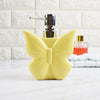 Image of Fashion Butterfly Ceramic Creative Hand Washing Liquid Bottle Home Hotel Press Package Lotion Bottling Lovely Flower