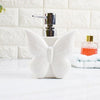 Image of Fashion Butterfly Ceramic Creative Hand Washing Liquid Bottle Home Hotel Press Package Lotion Bottling Lovely Flower