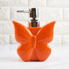 Image of Fashion Butterfly Ceramic Creative Hand Washing Liquid Bottle Home Hotel Press Package Lotion Bottling Lovely Flower