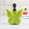 Image of Fashion Butterfly Ceramic Creative Hand Washing Liquid Bottle Home Hotel Press Package Lotion Bottling Lovely Flower