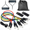 Image of Resistance Bands 11pcs Set Tubes for Fitness Home Gym Exercise Workout Yoga