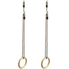 Image of Outdoor Sports Trapeze Swing Rings PE Rope Wooden Trapeze Rings For Adults Children