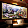 Image of New Hot DIY 5D Diamond Mosaic Landscapes Garden lodge Full Diamond Painting Cross Stitch Kits Diamond