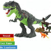 Image of Electric Walking Lay Eggs with Sound Flash Animals Tyrannosaurus Rex Oviraptor Model Dinosaurs Kids Baby Toys