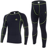 Image of Outdoor Sports Fitness Underwear Set Winter Fleece Mens Cycling Base Layers Men
