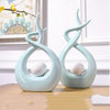 Image of Modern European Ceramic Lover Shape Desktop Ornaments Home Furnishing Decoration Crafts Art Wedding Gifts Figurines Office