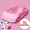 Image of New Baby Items Lying Shower Car Shape Infant Baby Children Bath tub