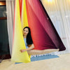 Image of Multicolour 5 meters Aerial Anti-gravity Yoga Hammock Swing Flying Yoga Bed Bodybuilding Gym