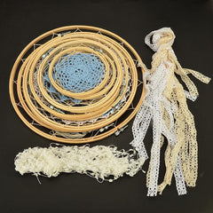 DIY Large Doily Lace Dream Catcher Crafts Set Lace Dream Catcher Set Background Wall