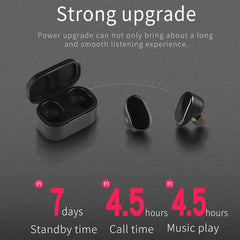 RIKYA K9 Earphone Bluetooth 5.0 Gaming Headset Bluetooth Headset Wireless Mini for Phone with Charging Compartment