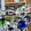 Image of Crystal Apple Tree with 12 8 6 Apples Fengshui Crafts Home Decor