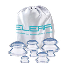 7 cups Premium Transparent silicone cupping set device