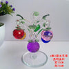 Image of Crystal Apple Tree with 12 8 6 Apples Fengshui Crafts Home Decor