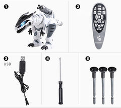 Remote Control Dinosaur Robots Walking Singing Electronic Dinosaurio Toys Interactive RC Robots Toys For Kids Boys