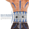 Image of Health Brace Support Belt Care Physio Decompression Back Relief Waist Lumbar Traction Backache Heat Therapy Pain