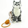 Image of Robot Cat Electronic Plush Kitty Singing Songs Walk Electric Kitten Pet Leash Control Music Cat Toys For Children