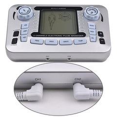 Electric EMS Tens Acupuncture Body Massager Digital Therapy Machine 10 Pads