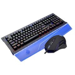 Glowing Cold LED Keycap Wrist Rest Mechanical Gaming Keyboard Mouse Set Magic Refiner E-Sports Gamer Keyboard with 4000dpi Mouse