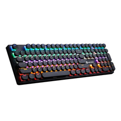 Magic Refiner MK5 Wired Mechanical Keyboard Mouse Set Vintage Round Keycap RGB Backlight Gaming Keyboard For PC