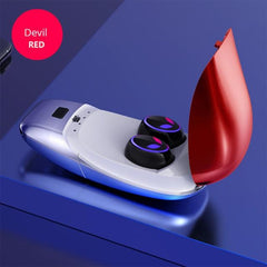 TWS wireless Bluetooth headset Bluetooth 5.0 stereo noise reduction gaming headset, IPX7 waterproof smart fingerprint touch
