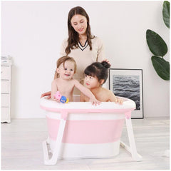 Multifunctional Folding Bathtube for Children Portable Seatable Plastic Baby Bath Shower