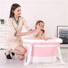 Image of Multifunctional Folding Bathtube for Children Portable Seatable Plastic Baby Bath Shower