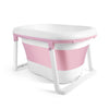 Image of Multifunctional Folding Bathtube for Children Portable Seatable Plastic Baby Bath Shower