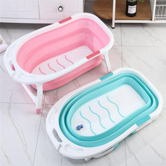 Baby ShowerTubs Multifunctional Folding Bathtub For Children Portable Seatable Reclining Enlarged Plastic Family Kids