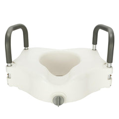 Raised Height Toilet Seat with Handle White For Home Bathroom Product anti-slip bathroom Raised Toilet Seat