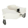 Image of Raised Height Toilet Seat with Handle White For Home Bathroom Product anti-slip bathroom Raised Toilet Seat