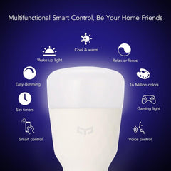 Xiaomi Yeelight Smart LED Bulb Color and white versions  800 Lumens 10W E27 Lemon Smart Lamp For Mi Home App updated