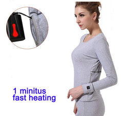 Savior heated underwear cycling biking outdoor sport winter use 40-55 degree 3 level control