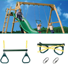 Children Outdoor Fitness Chain Fitness Rings Entertainment Horizontal Bar 200 kg Ring