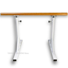 1.5M Portable White Dance Bar, Mobile Adjustable Leg Pressing Pole, Dance Room Exercise Pole .