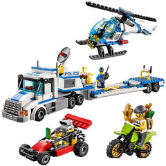 Urban City Police Force Helicopter Truck Building Blocks bricks construction Toys