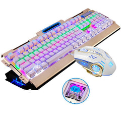 Original Xinmeng Full Size Gaming Mechanical Keyboard Blue Black Switches with Backlight Anti-Ghosting for Teclado Gamer+Mouse