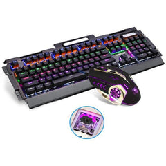 Original Xinmeng Full Size Gaming Mechanical Keyboard Blue Black Switches with Backlight Anti-Ghosting for Teclado Gamer+Mouse