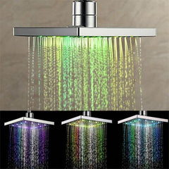 New 1pc Home Bathroom Faucet extender 7 Colors Changing LED Shower Faucet Water Glow Light Bathroom Shower Faucet