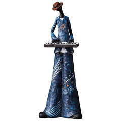 Creative Figure Art Music Rock Band Resin Statue Fun Retro Musician Home Decoration Saxophone Guitar Singer