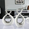 Image of Modern European Ceramic Lover Shape Desktop Ornaments Home Furnishing Decoration Crafts Art Wedding Gifts Figurines Office