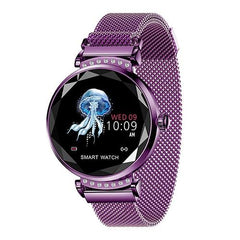 SCOMAS Luxury Women Smart Watch Diamond Glass Heart Rate Blood Pressure Monitor Fitness Tracker For iOS Android Smartwatch