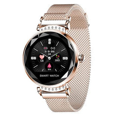 SCOMAS Luxury Women Smart Watch Diamond Glass Heart Rate Blood Pressure Monitor Fitness Tracker For iOS Android Smartwatch