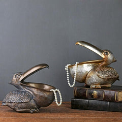 Creative Key Storage Box Resin Bird Ornaments Wine Cabinet Decorations Crafts Home Lucky Fengshui Crafts
